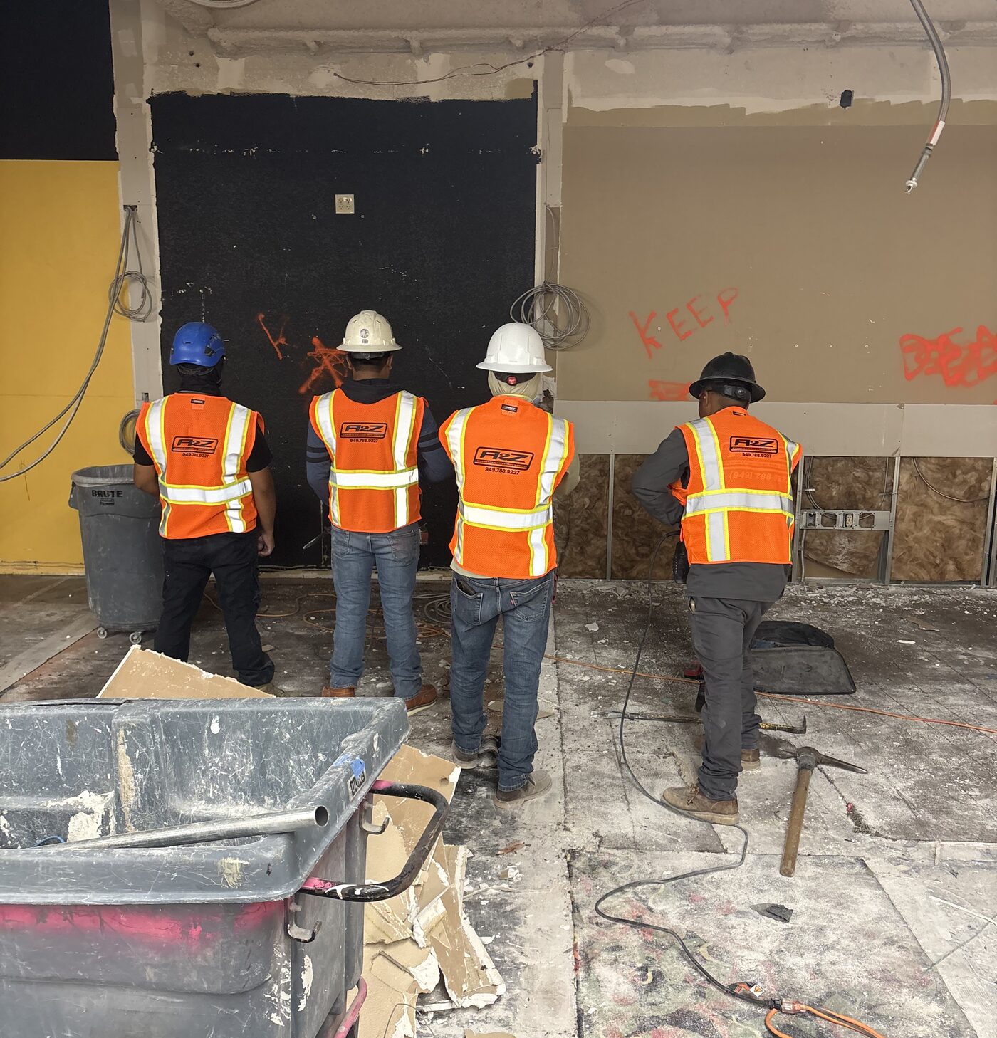 A2Z construction crew on a job site