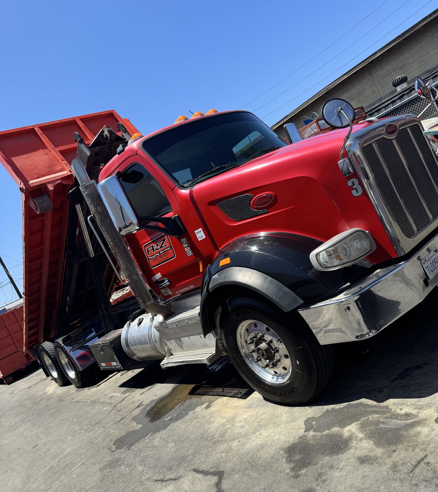 A2Z dump truck ready for a hauling job